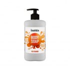 CORMEN ISOLDA RED ORANGE, liquid PREMIUM creamy soap with red orange aroma, packed in 400 ml bottles with a dosing pump.