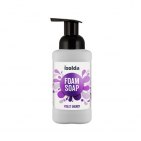 CORMEN ISOLDA VIOLET ENERGY FOAM SOAP, PREMIUM KLASES putu ziepes ar vijolīšu aromātu, iepakotas 400 ml pudelēs ar dozēšanas pumpīti.