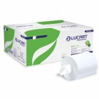 LUCART ECO 300 paper towels in rolls , 1 layer,white, perforated (P6)